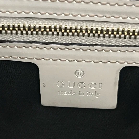 Vintage Gucci Britt Off White Hobo Shoulder Handbag Oversized GG 162740 - Picture 9 of 11